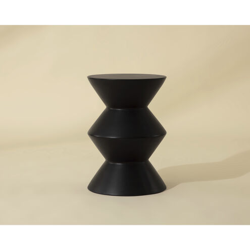 Union 22 X 16 inch Black Outdoor End Table